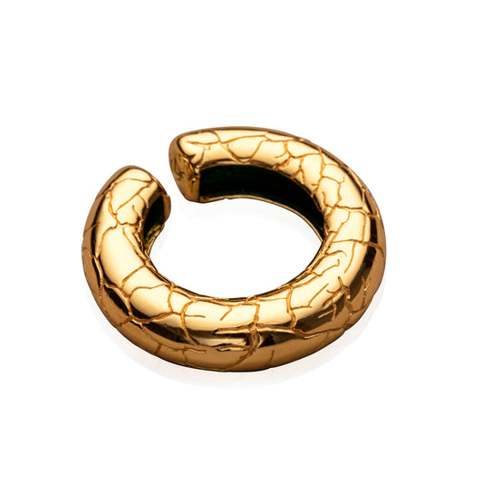 Cocoerow Beatrice Large Gold Ear Cuff Okuta Collection Sculptural Fine Jewelry