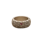 Nira Ring, Sterling Silver and Ruby