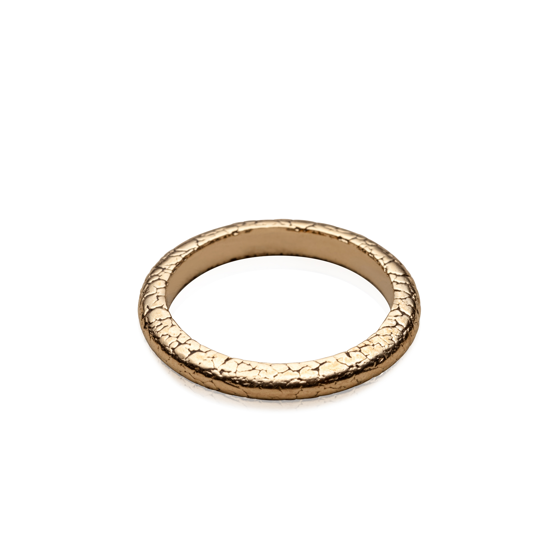 CRACKED RING THIN GOLD