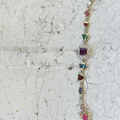 Cocoerow Awon Obirin Necklace Kokoro Okuta Obirin Collection Purple Sapphire Diamonds Sculptural Fine Jewelry Top View