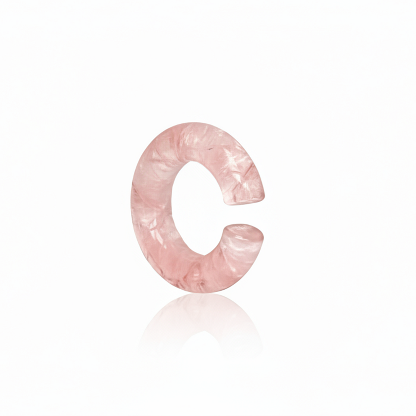 Cocoerow Beatrice Ear Cuff Okuta Collection Large Pink Quartz 14K Gold Sculptural Fine Jewelry