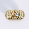 Cocoerow Ant Cocktail Ring Kokoro Collection 18K Yellow Gold Sculptural Fine Jewelry Top View