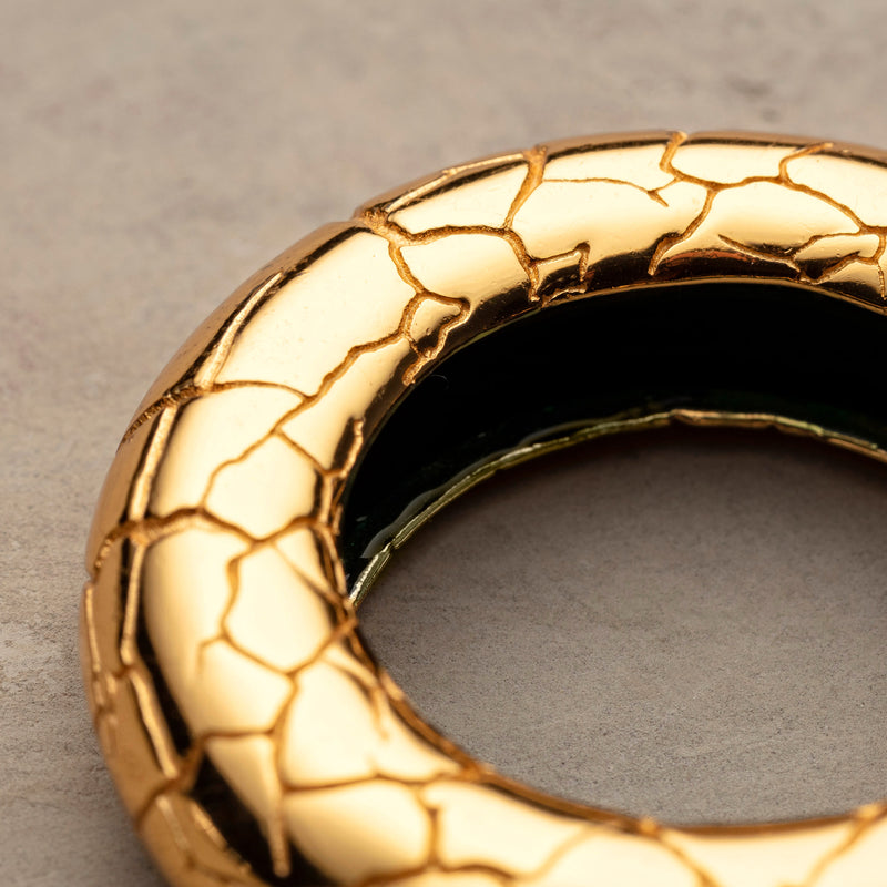 Cocoerow Beatrice Large Gold Ear Cuff Okuta Collection Sculptural Fine Jewelry Closeup Texture Detail