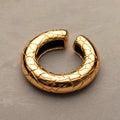 Cocoerow Beatrice Large Gold Ear Cuff Okuta Collection Sculptural Fine Jewelry Front View
