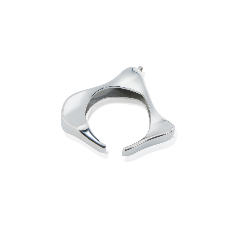 Cocoerow Connie Ear Cuff Dine Collection 14K Yellow Gold Sculptural Fine Jewelry Side Profile