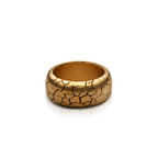 Cracked Ring, 14K Gold