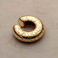 Cocoerow Gold Mini Cracked Effect Beatrice Ear Cuff Okuta Collection Sculptural Fine Jewelry Detail View