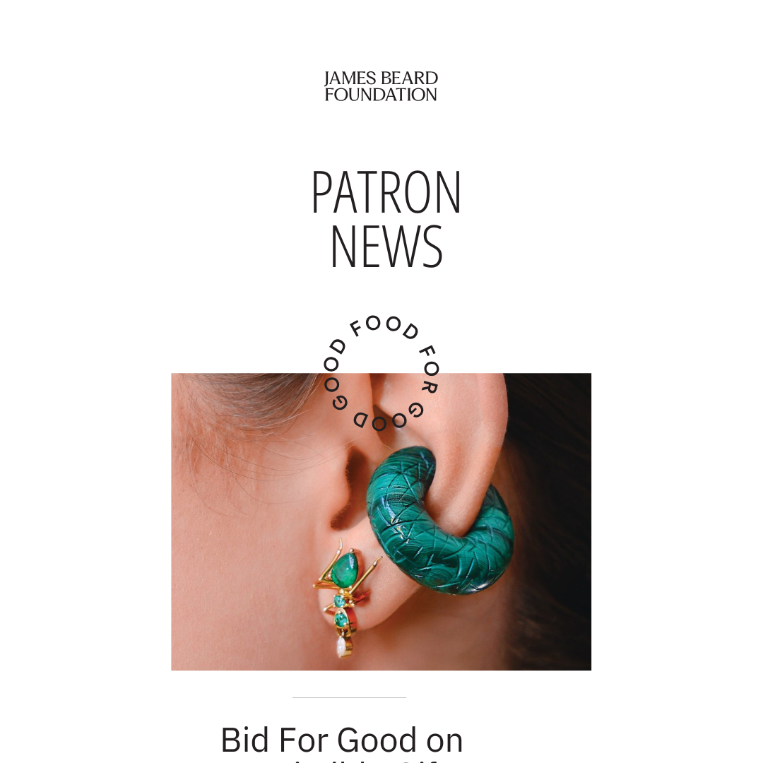 Cocoerow James Beard Foundation Good For Good Auction Beatrice Malachite Ear Cuff Sculptural Fine Jewelry