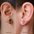 Cocoerow Kokoro Ant Stud Earring 14K Yellow Gold Sculptural Fine Jewelry Scale Measurement Reference