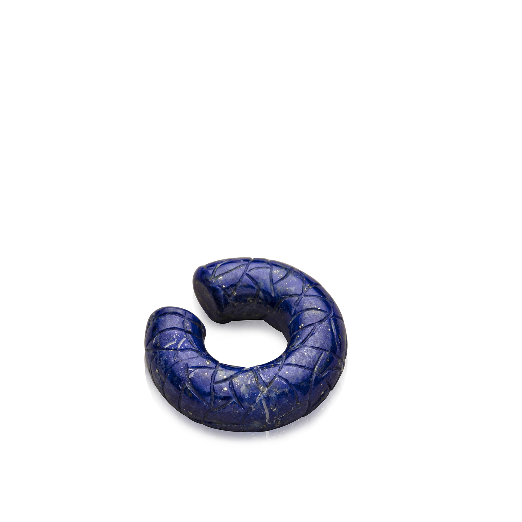 Cocoerow Mini Beatrice Ear Cuff Okuta Collection Lapis Lazuli Sculptural Fine Jewelry