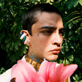 Cocoerow Mini Beatrice Ear Cuff Okuta Collection Pink Quartz Sculptural Fine Jewelry Detail View