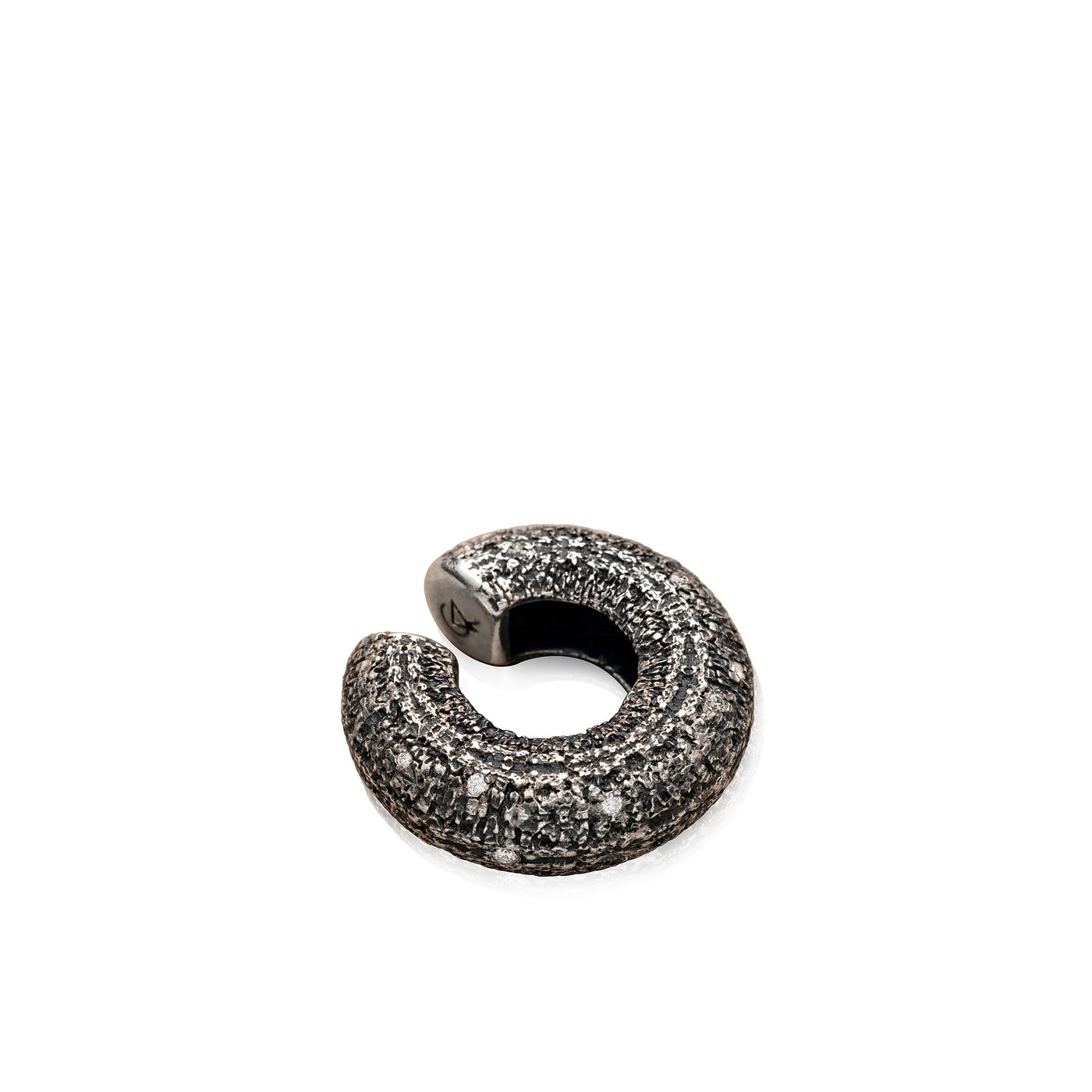 Beatrice Small Earcuff, Sterling Silver and Diamond