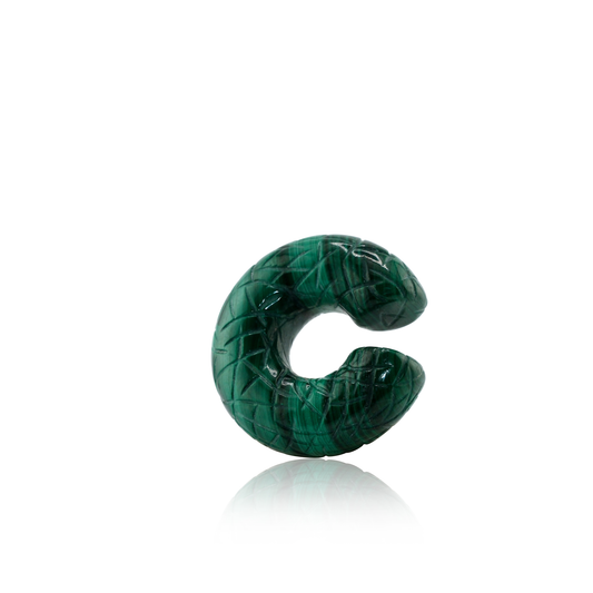 Cocoerow Mini Beatrice Malachite Ear Cuff Okuta Collection Sculptural Fine Jewelry
