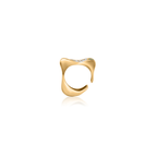 Mobi Convertible Ring, 18K Gold and Sapphire and Emerald