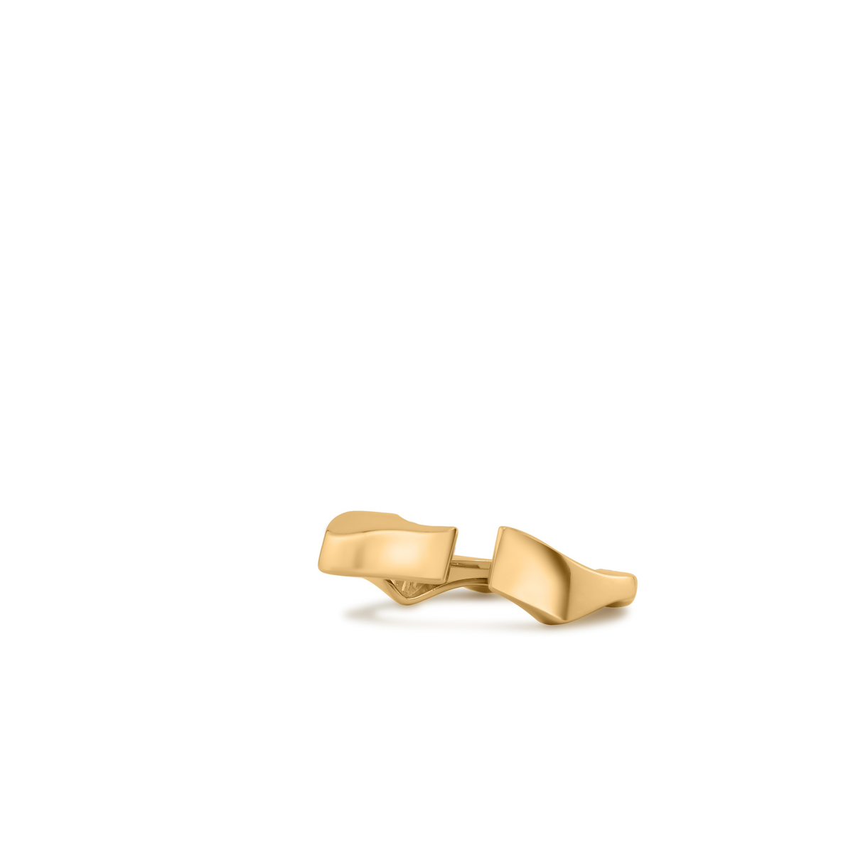 Cocoerow Mobi Ring 18K Yellow Gold Sculptural Fine Jewelry Bottom View
