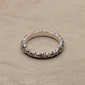 Cocoerow Nira Ring Thin Okuta Collection Sterling Silver Diamonds Sculptural Fine Jewelry Back View