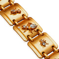Cocoerow Oju Kokoro Choker 14K Yellow Gold Vermeil Aquamarine Diamond Sculptural Fine Jewelry Close Up View