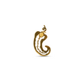 Cocoerow Rodo Earring 14K Yellow Gold Yellow Sapphire Sculptural Fine Jewelry Back View