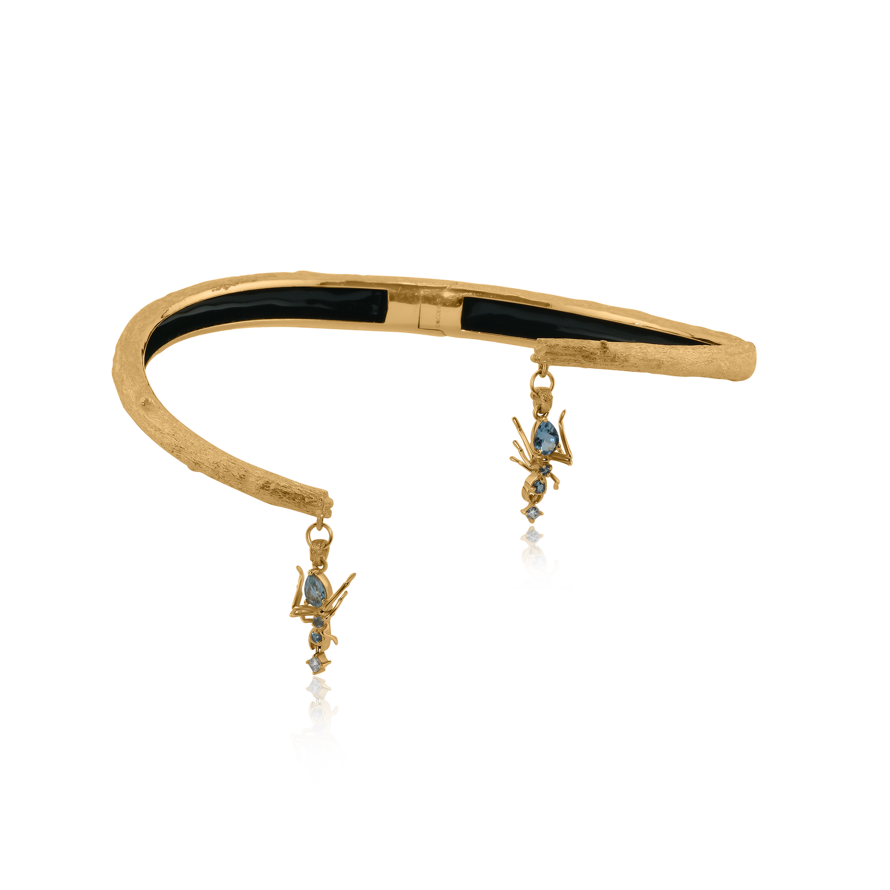 Cocoerow Tree Choker Kokoro Collection 14K Yellow Gold Vermeil Sculptural Pendants Fine Jewelry