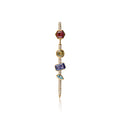 cocoerow fine jewelry vira earring in 14k yellow gold natural gemstones  natural diamonds